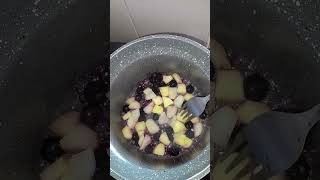 Apple pear blueberries pureefoodfruitbabyshorts