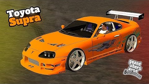 THE REALISTIC TOYOTA SUPRA mod for GTA SAN ANDREAS MOBILE