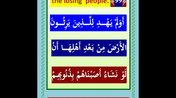 الجزء التاسع  سورة الأعراف وسورة الأنفال حتى آية ٤۰ تلاوة  فضيلة الشيخ عبد الباسط  و ترجمة انجليزى