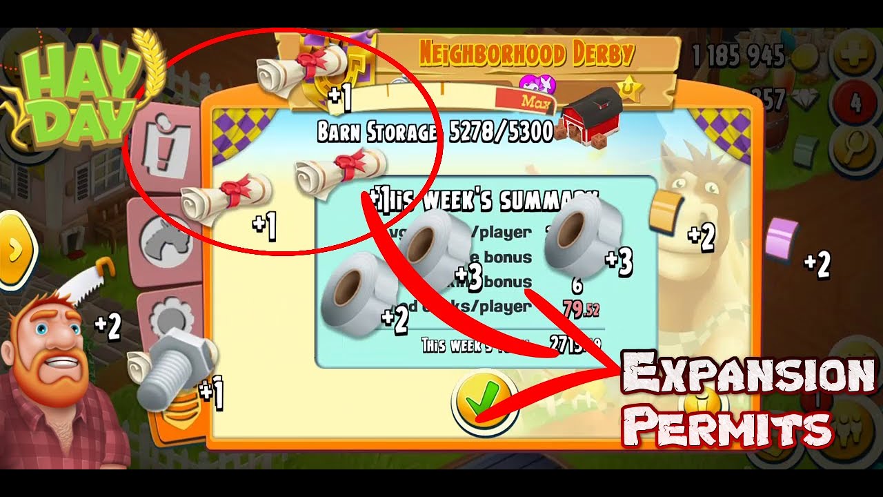 Hay Day Bingo Derby Rewards Expansion Permits YouTube