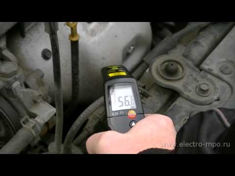 Как измерить температуру двигателя?