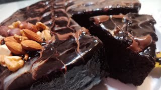 كيكة الشوكولاتة بالنوتيلا طعمها خطيييير بجد بطريقتي chocolate cake