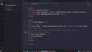 Tutorial PHP - Cara membaca file part 2