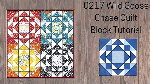 0217 Wild Goose Chase Quilt Block Tutorial | Block of the Day 2023 | Rotary Cutting | AccuQuilt