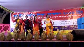 ORAON STAGE DANCE PROGRAM OF BANGLADESH.