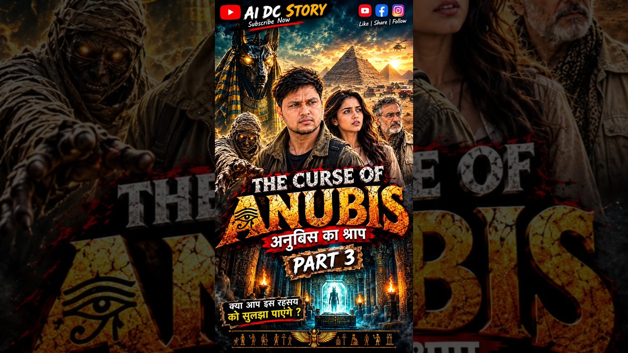 THE CURSE OF ANUBIS-अनूबिस का श्रापPART-3 👈THE FORBIDDEN TOMB 💀 #shorts #shortsfeed #horror #egypt