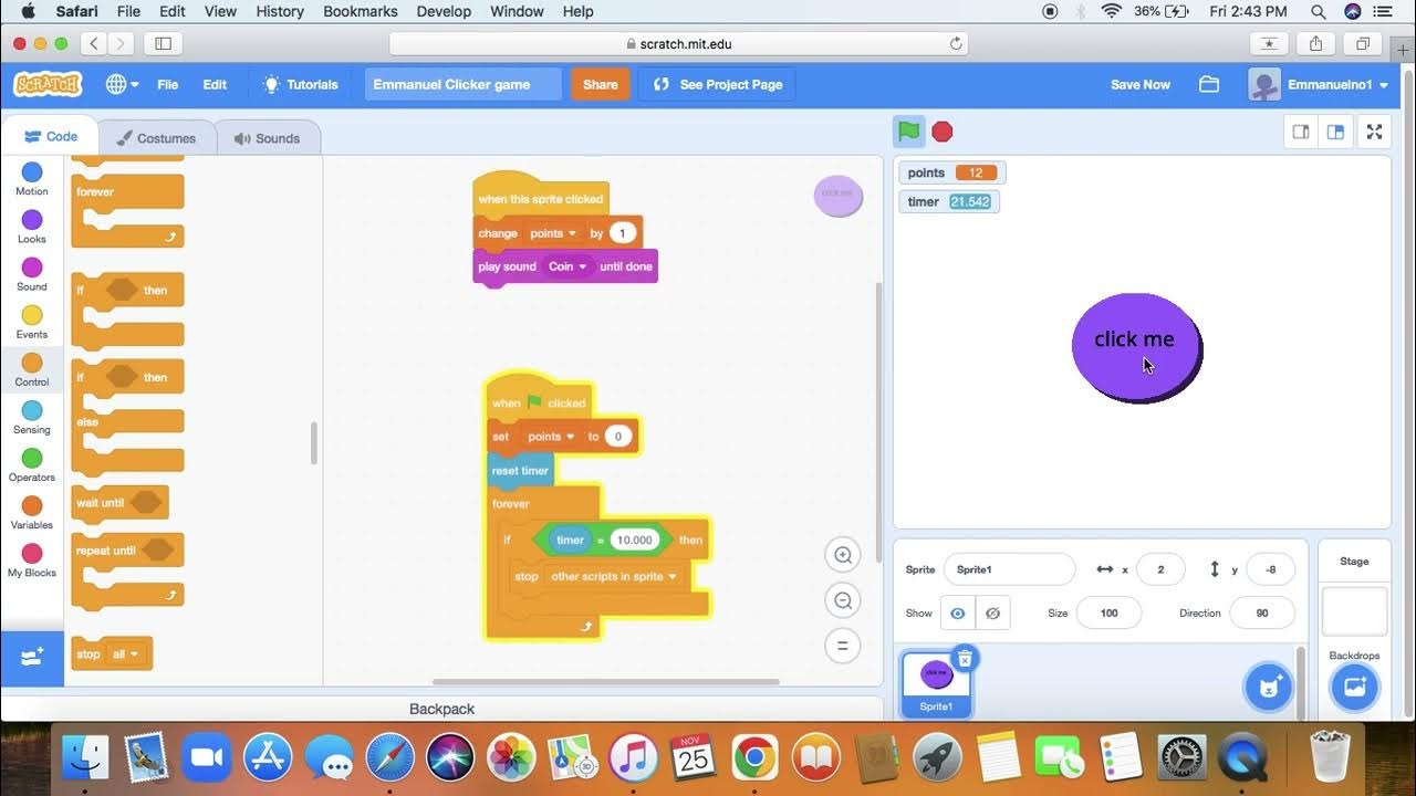 Scratch Tutorial Clicker Game! - YouTube
