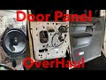 Replacing speaker moisture barrier and light  ford econoline door panel install