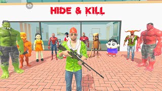 🎯 Franklin Play Hide & Kill Game 🤩 Who Will Win ? 💥😱 In || Indian Theft Auto Simulator ||