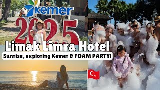 Turkey 🇹🇷 Sunrise, Exploring Kemer & FOAM PARTY! | Day 4 & 5 | Limak Limra Hotel