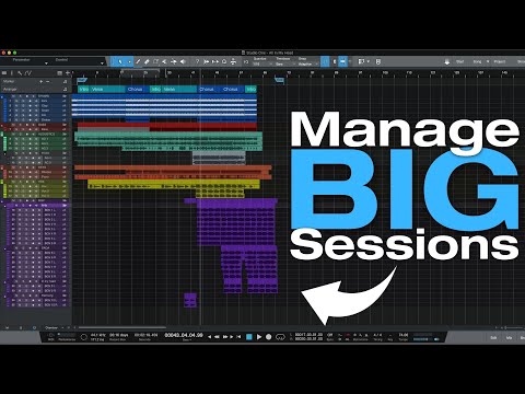 Organize Large Sessions in #StudioOne - YouTube