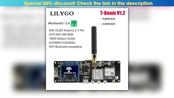 LILYGO TTGO Meshtastic TBeam V12 ESP32 LoRa Development Board 433MHz 868MHz 915MHz 923MHz WiFi BLE