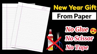 Happy new year gift box | Happy new year greeting card | Easy New Year Card Making/Paper crafts easy screenshot 5