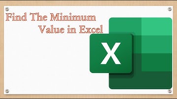 find the minimum value in excel #min function