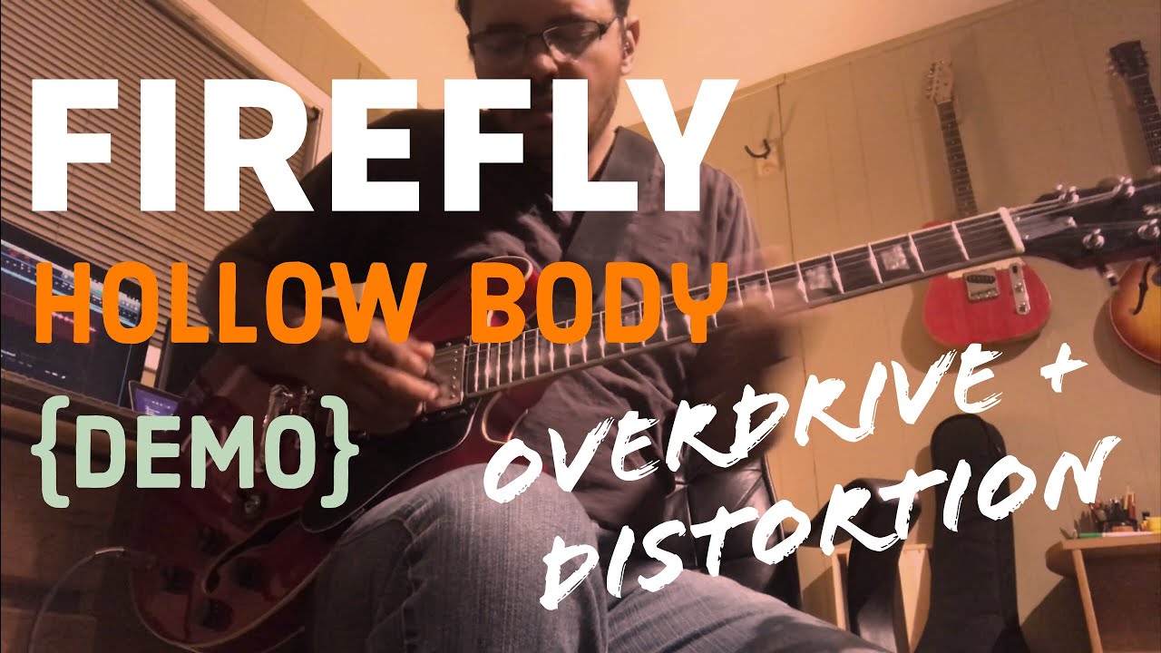 Firefly Hollow Body 338  {Demo} | Gibson 335 clone | Backing Track using Overdrive and Distortion