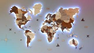 LED Wooden World Map Review | enjoythewood.com screenshot 1