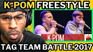 K-POM | Grand Beatbox TAG TEAM Battle 2017 | Elimination (REACTION)