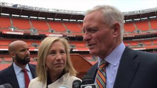 Cleveland Browns owners Jimmy and Dee Haslam