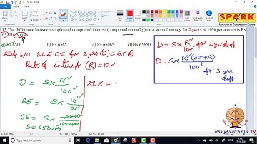 SI and CI || Question 13 || Spark Institute||  Easy Arithmetic ||  Krishna Sir