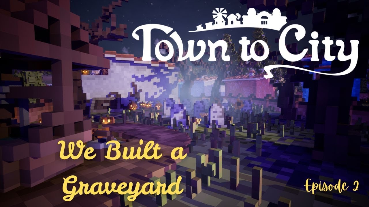 We Built a Graveyard in our Voxel Town 🔴 Town to City || Episode 2