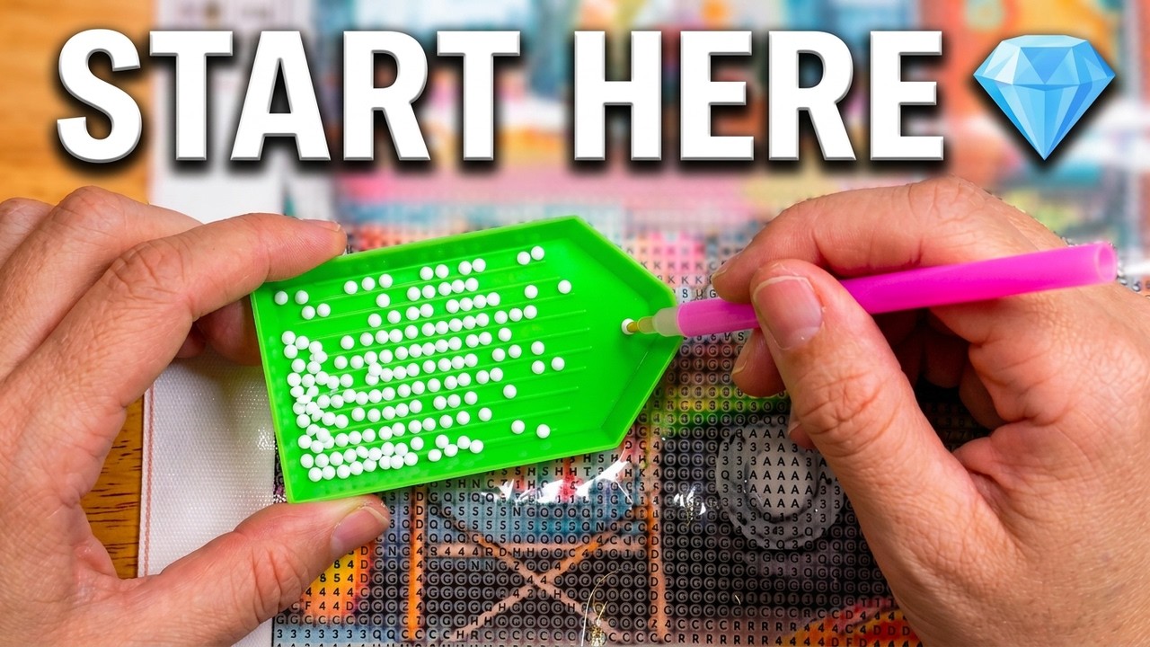 I Got Addicted to Diamond Painting Immediately — Unboxing + Getting ...