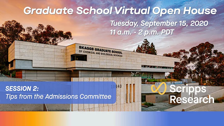 Graduate School Open House 2020 - Session 2