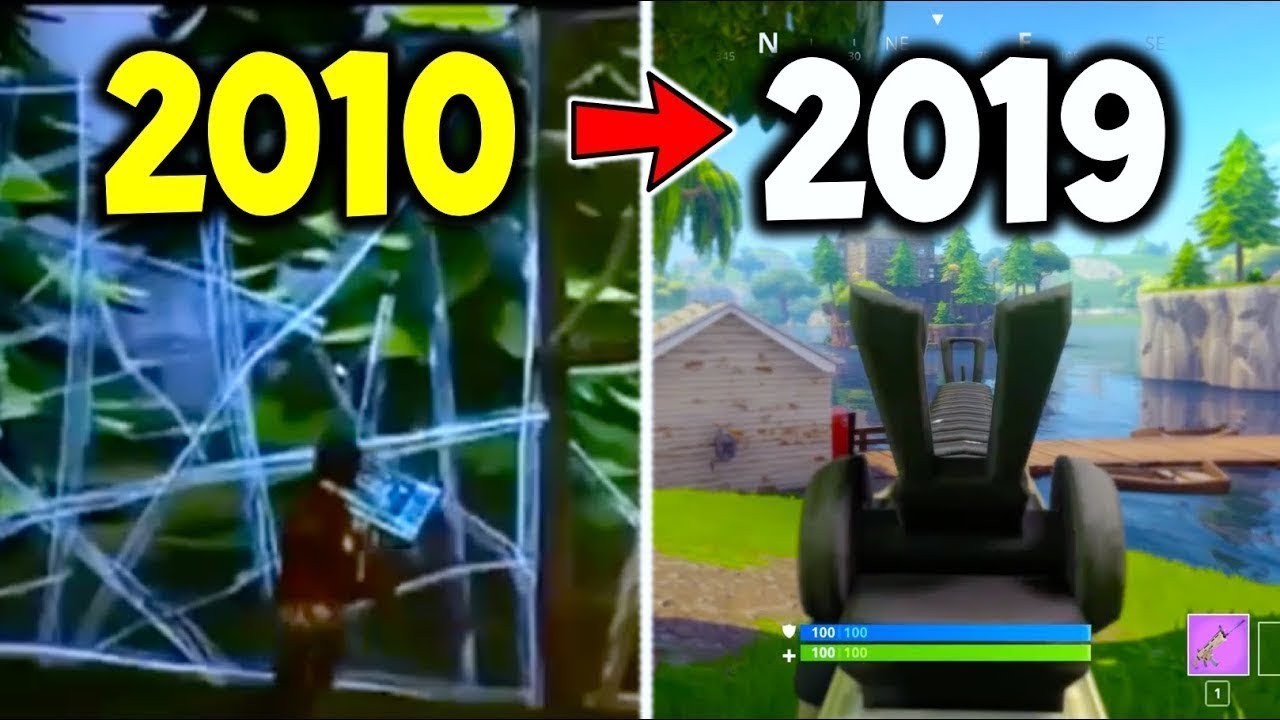 Evolution of Fortnite 2010 2019 YouTube