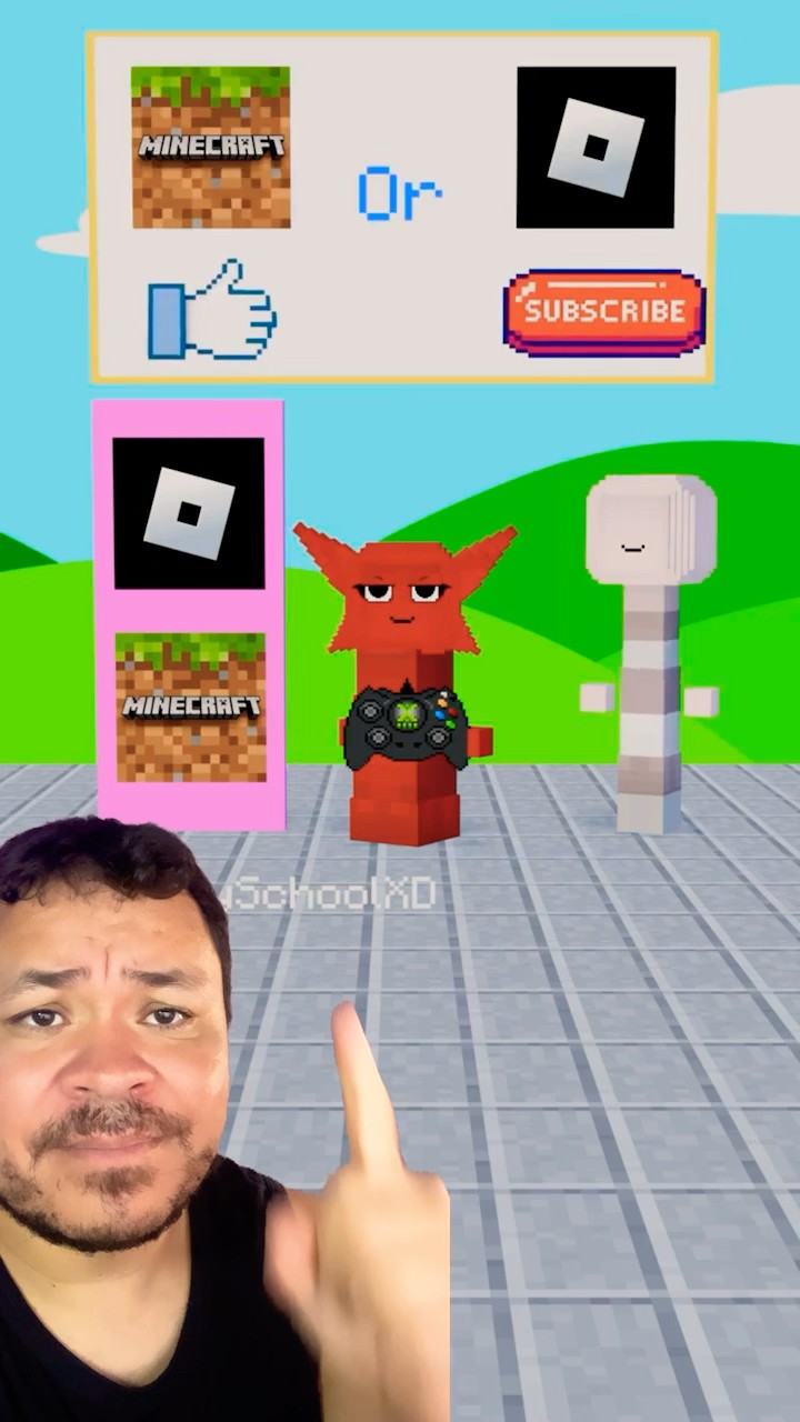 VOCÊ PREFERE ROBLOX OU MINECRAFT? #mayumigames #roblox #sprunki #minecraft