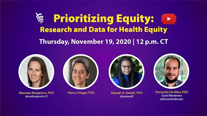Research and Data for Health Equity | Prioritizing Equity