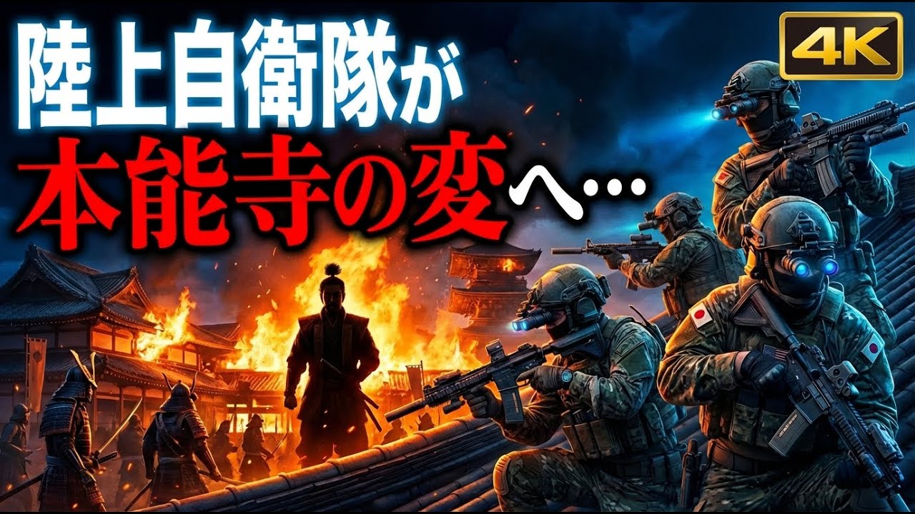【衝撃】もしも現代の陸上自衛隊特殊作戦群が、本能寺の変の3日前に京都へ転移したら【AIシミュレーション】