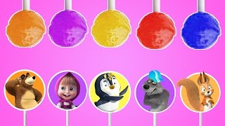 Masha And The Bear Lollipop Finger Family
