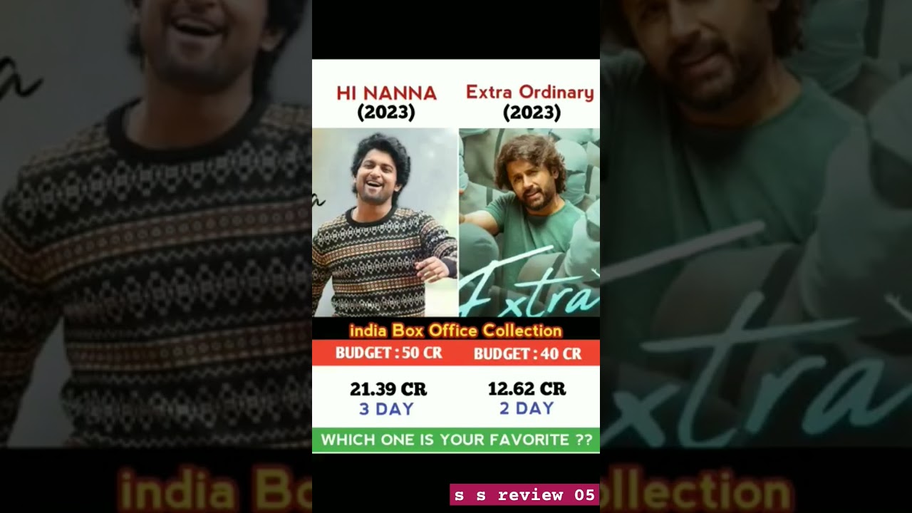 HI NANNA. Vs.  EXTRA ORDINARY MAN 🔥 Movie Comparison ✨💖