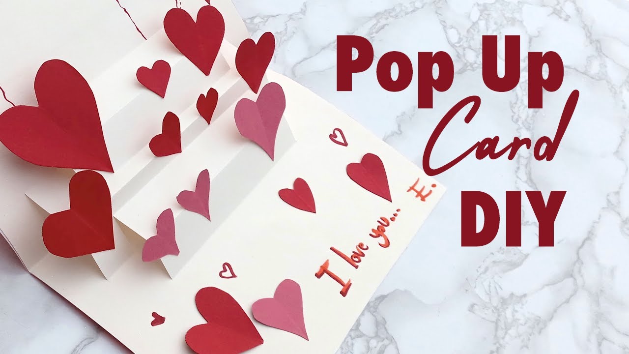 ️ DIY Pop Up Heart Card for Valentine’s Day - Easy & Romantic! ️ | How ...
