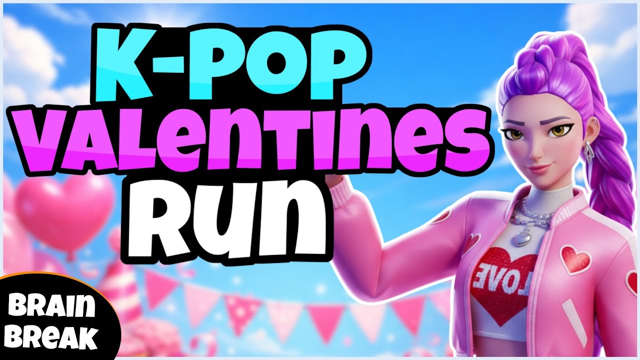 ❤️ K-Pop Valentines Run ❤️ | Huntrix | Fitness Run | Brain