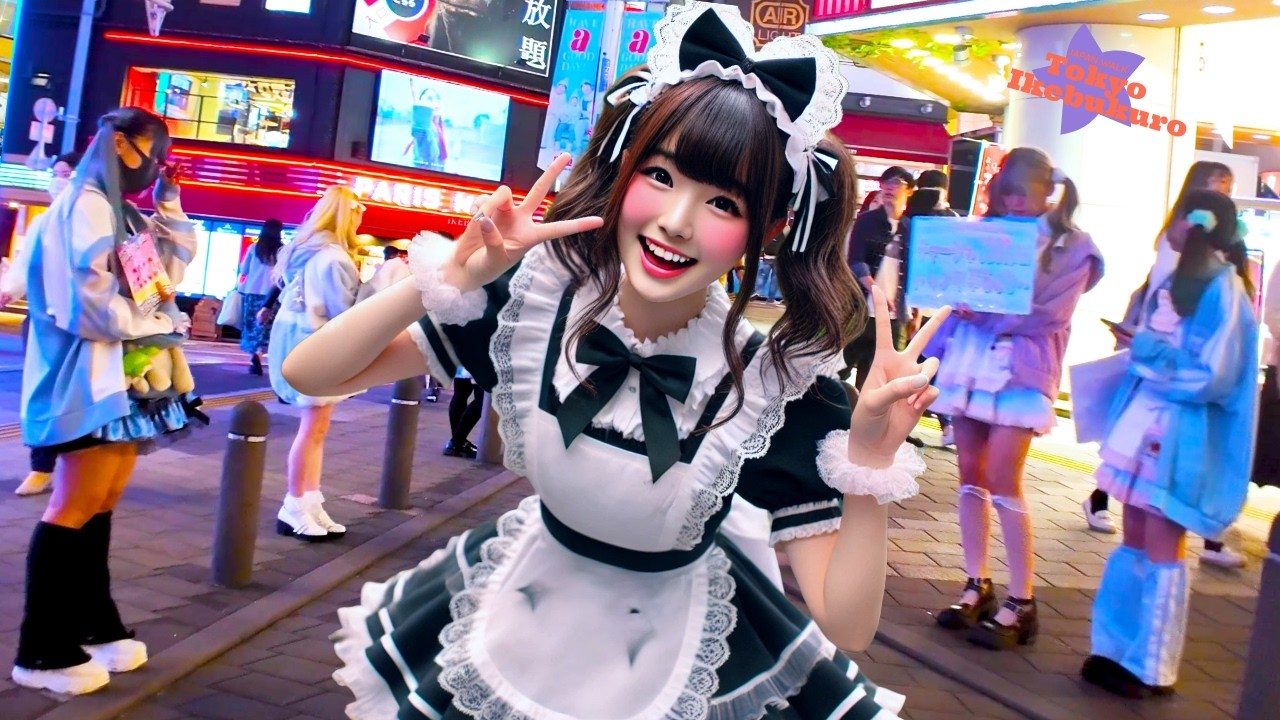 Токио Икебукуро 🐶Поехали♪💖4K Нон-стоп 1 час