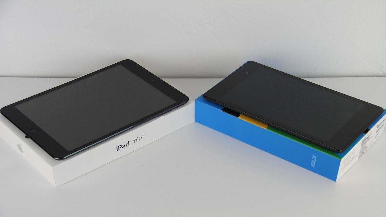 New 2013 Google Nexus 7 Vs Apple iPad Mini Tablet Comparison