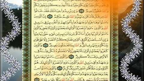 القران الكريم سورة الانفال من الاية62 الى الاية 75