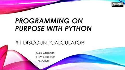 Programming on Purpose with Python #1: Discount Calculator