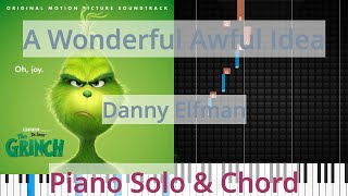 🎹A Wonderful Awful Idea, Solo & Chord, Danny Elfman, Synthesia Piano