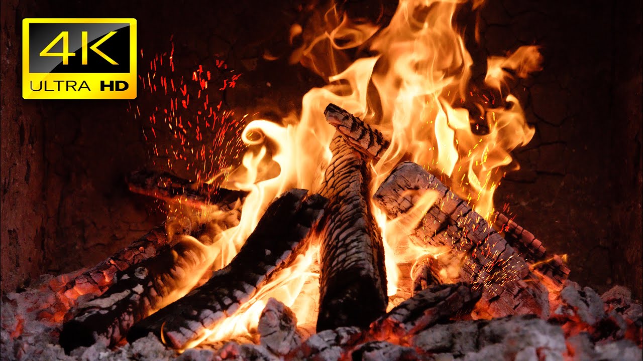 🔥 Best Fireplace Burning with Crackling Fire Sounds 🔥 Relaxing