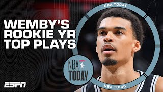 Reacting to Victor Wembanyama's TOP PLAYS of his rookie season | NBA Today