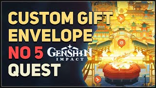 Custom Gift Envelope No 5 Genshin Impact