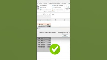 eliminar datos duplicados en excel  #excel #tutorial #exceltips #windows #ordenador #tecnologia