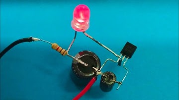 One transistor c1815 blinking LED | bc547 || Amazing simple Electronic Project