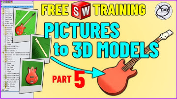 Free SolidWorks Training / Tutorial - Bass Guitar - How To Model - Part 05