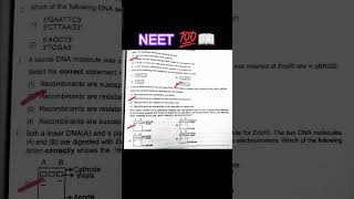 NEET question practice 📖 #study #neet #neetaspirants #biotechnologyprinciplesandprocesses #shorts