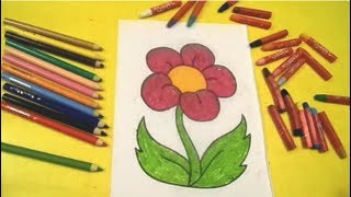 Koloroi Dla Dzieci Kwiat - Flower Colouring Pages For Kids, Children, Toddlers