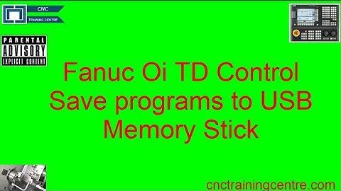 Fanuc Oi TD Save Program to USB Memory Stick
