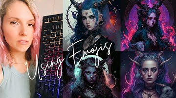Emoji Prompts in MidJourney 🦄🖤