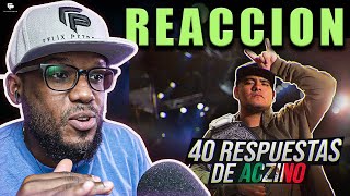 Las 40 MEJORES RESPUESTAS de ACZINO | Video Reacción | Felix Petroleo